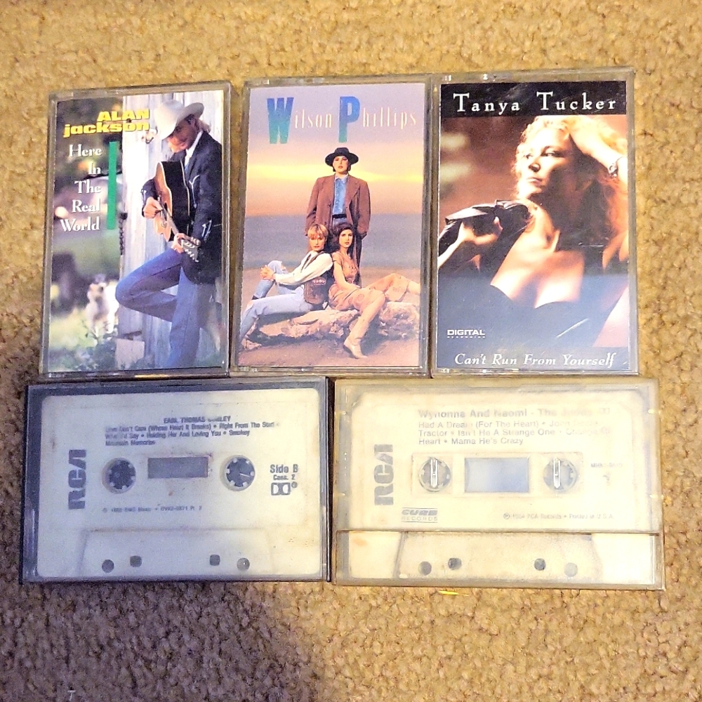 5 Vintage Cassette Tapes!
